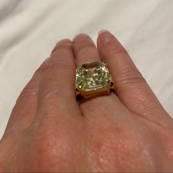 Vintage 14 k Gold Cocktail Ring - Picture 13 of 16